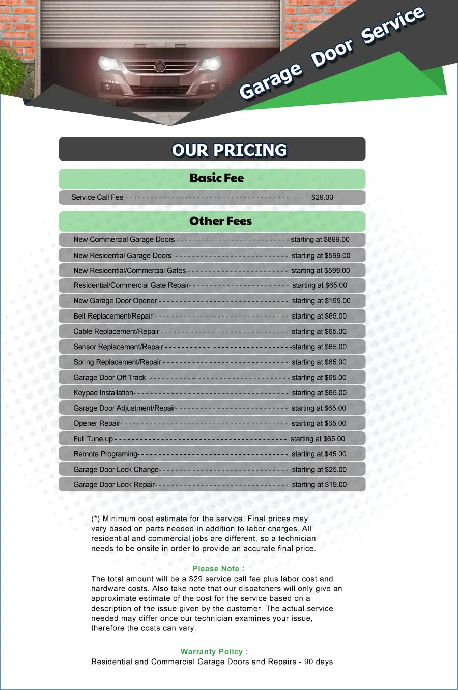 Galaxy Garage Door Service Anaheim, CA 714-784-0730